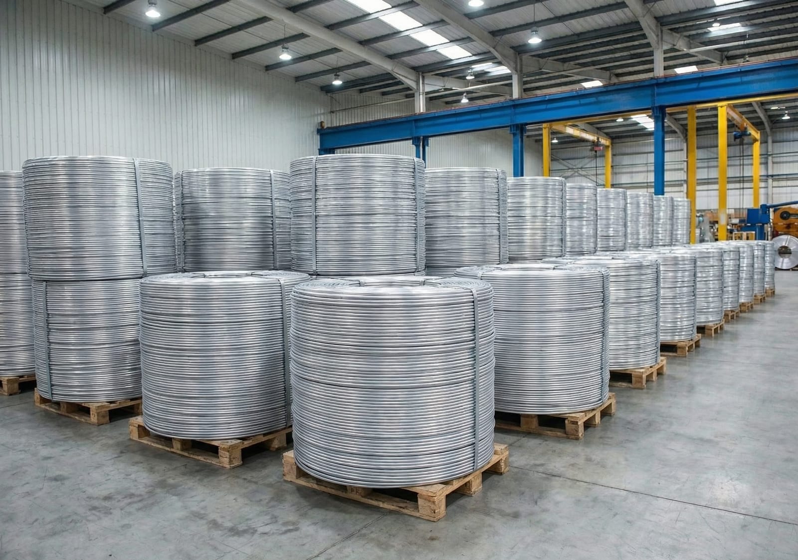 High-purity aluminium rod coils produced on European CCR technology