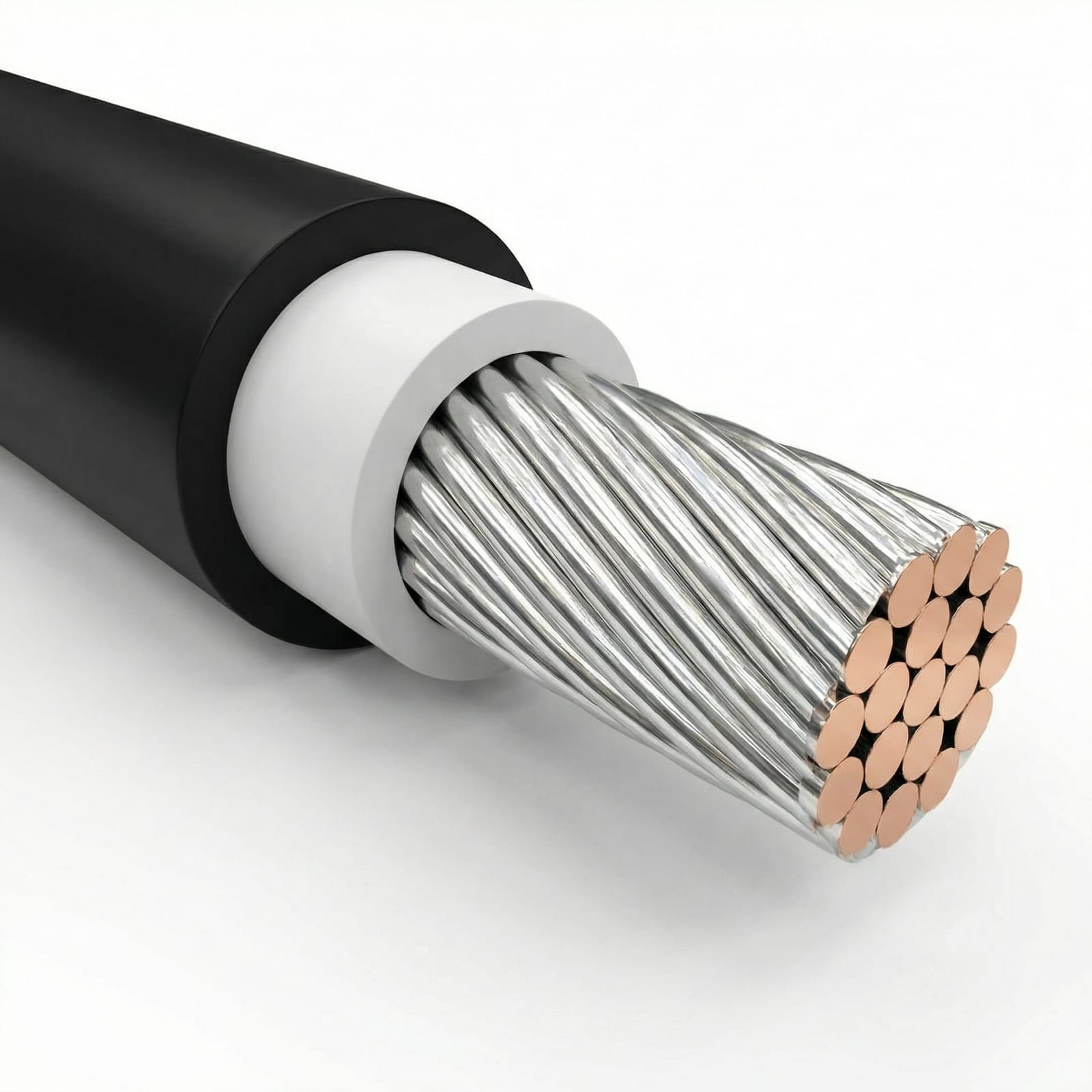Photovoltaic DC solar cable with XLPO insulation