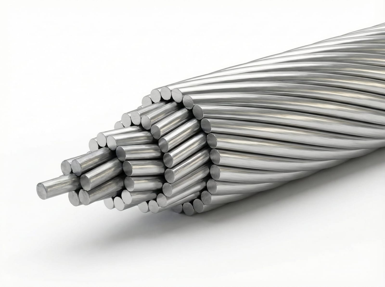 ACSR steel reinforced aluminium conductor coils for overhead transmission