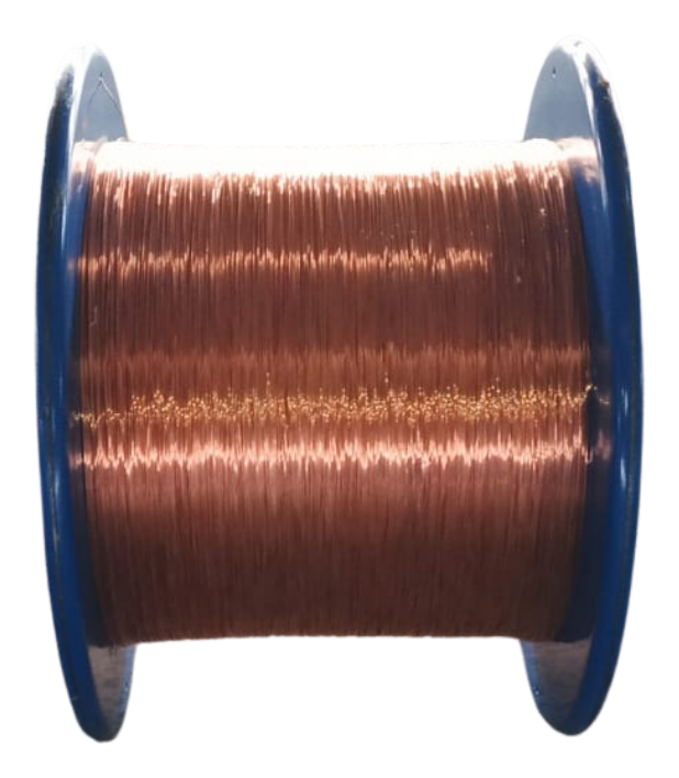 Drawn copper wire bobbins in soft annealed and hard drawn tempers